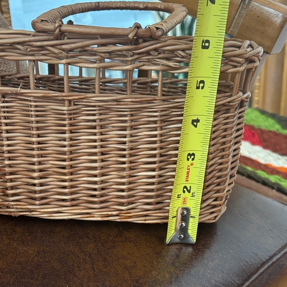 Woven Rattan Basket purse Bag - Picture 6 of 6